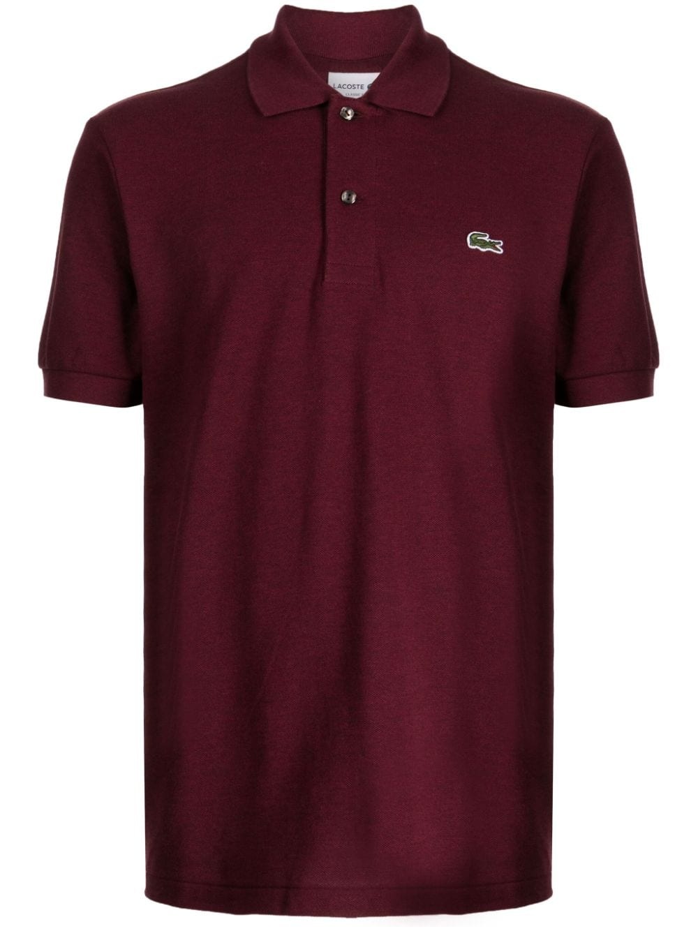 logo-embroidered cotton polo shirt - 1