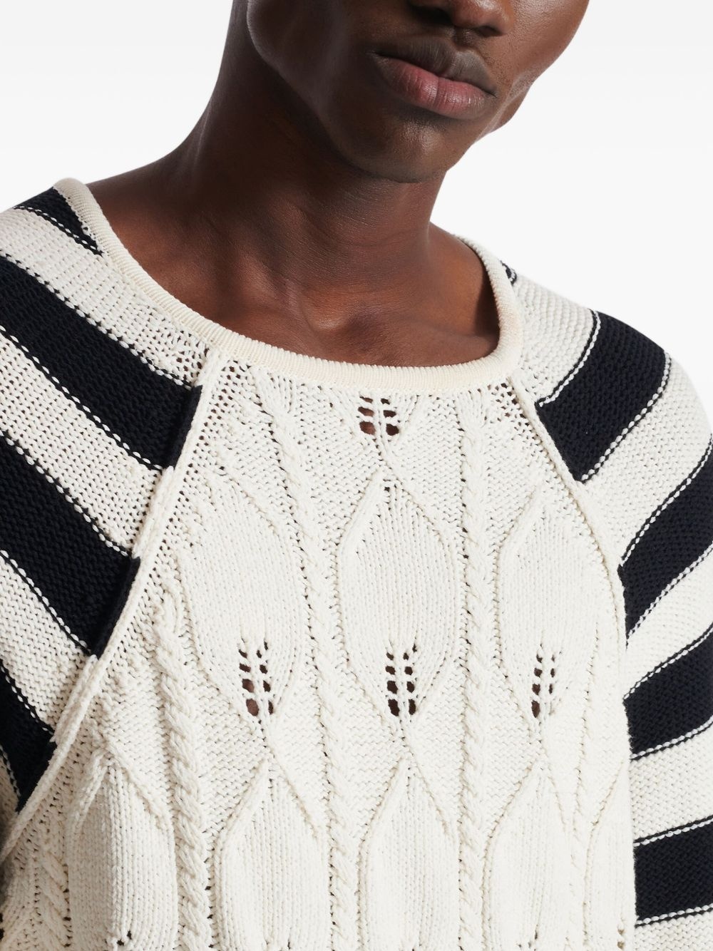 cable-knit jumper - 7