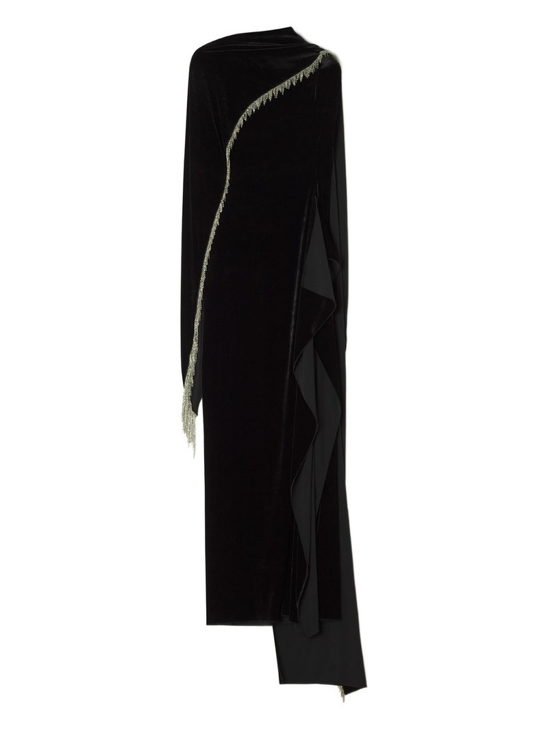 draped embellished dress 1