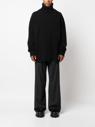 Raf Simons mid-rise wide-leg trousers outlook