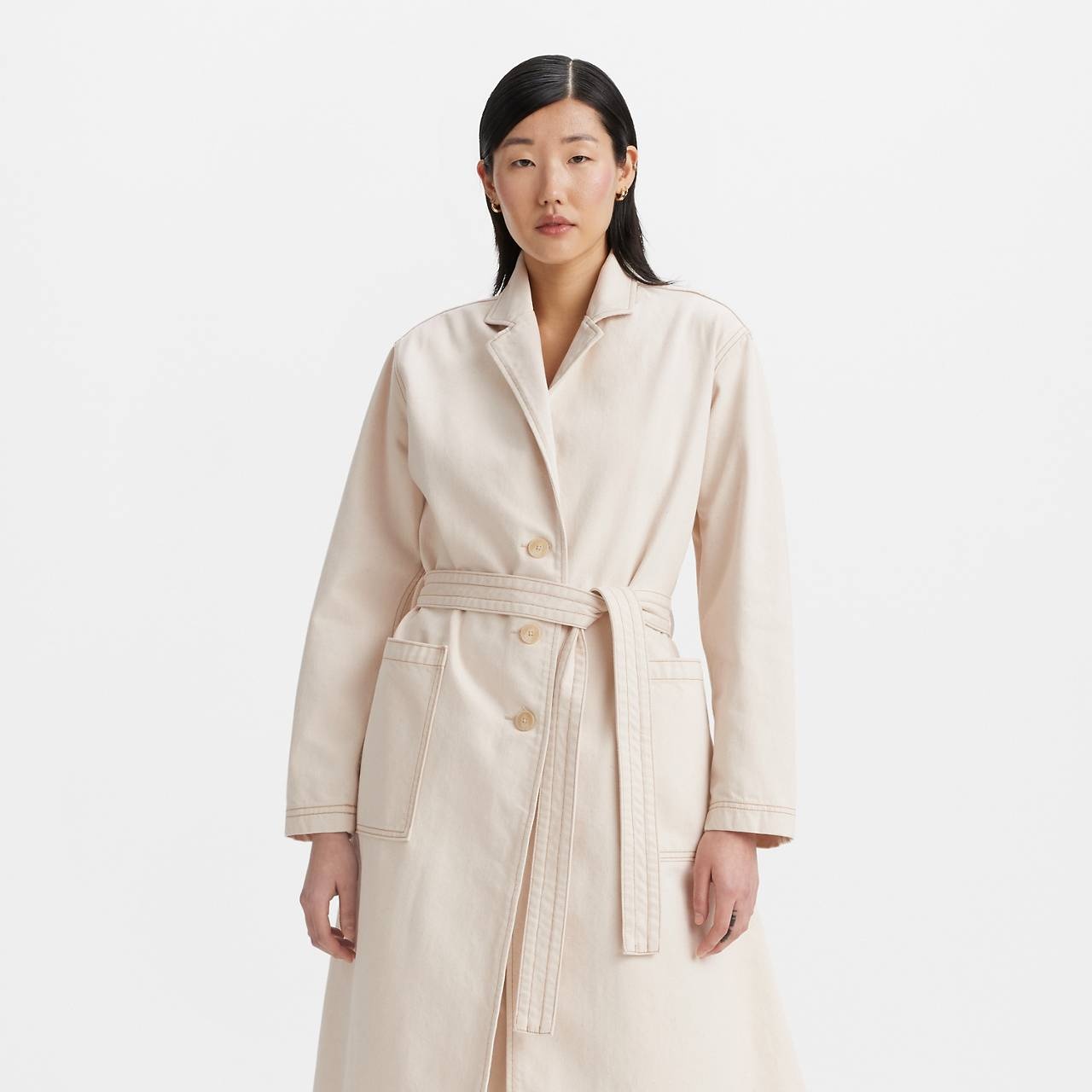 LEVI'S® WOMEN'S JAPANESE DENIM SURPLUS TRENCH COAT - 2