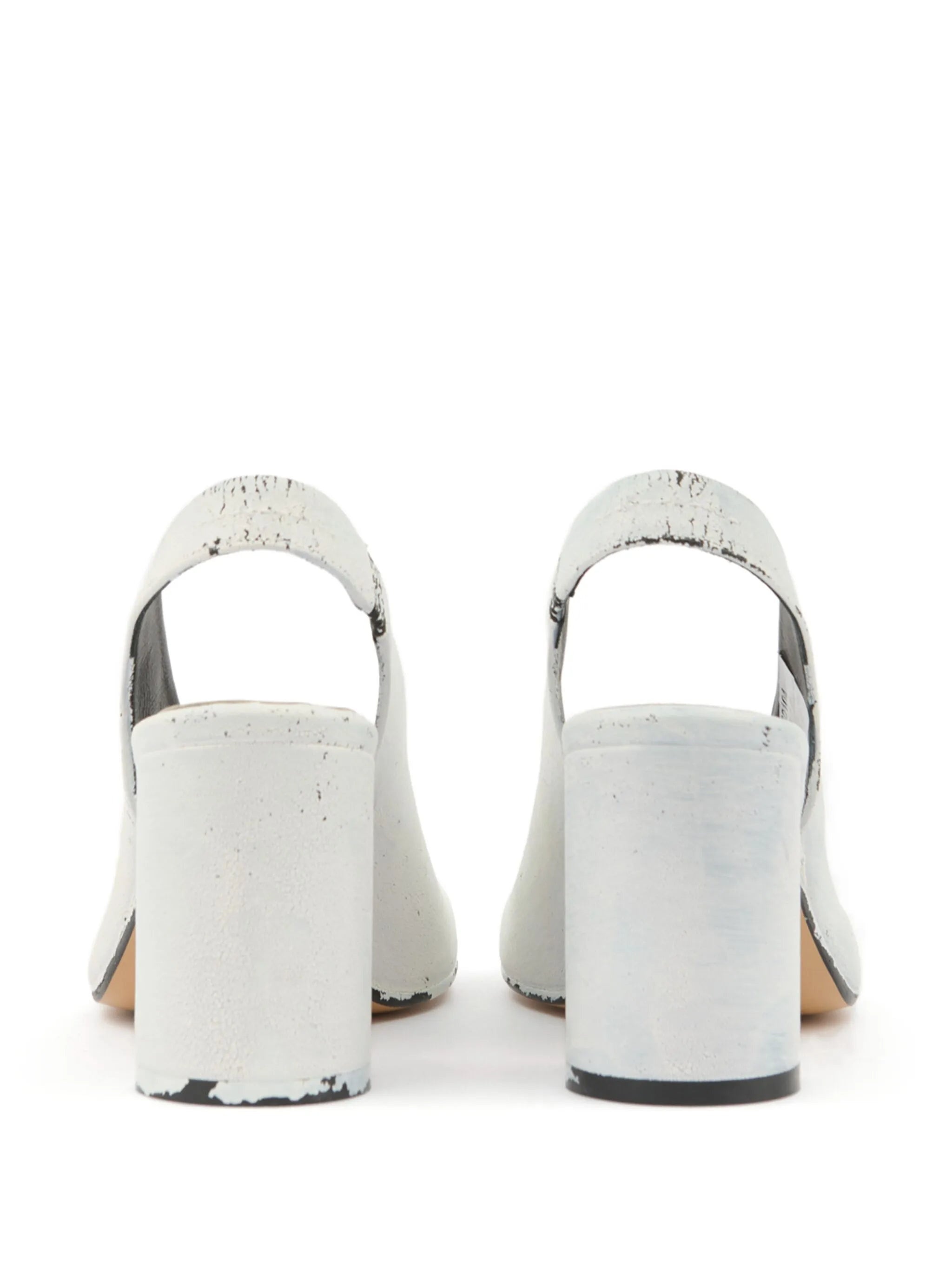 Painterly-print Slingback Sandals - 4