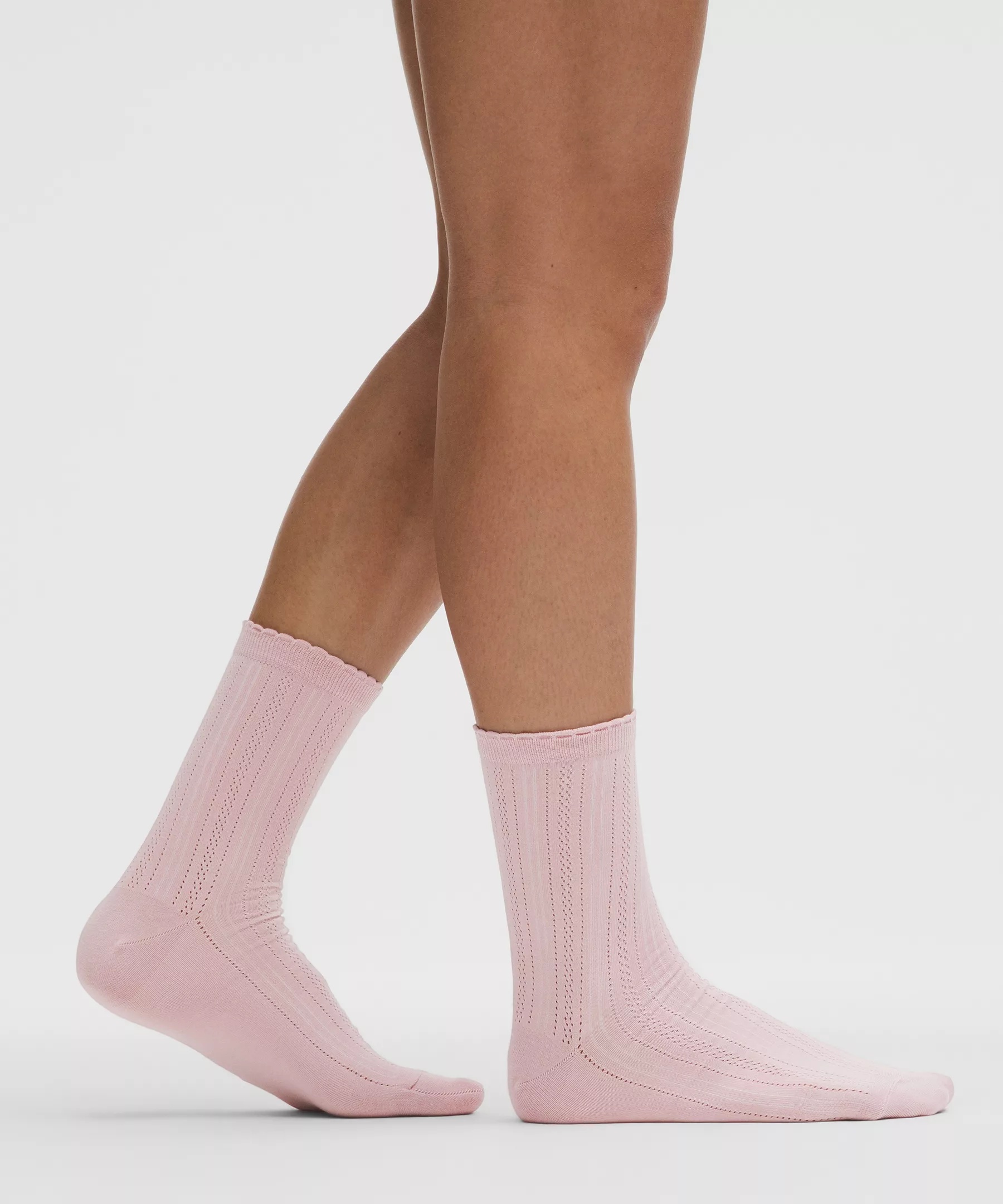 Unisex Pointelle Quarter Socks - 2