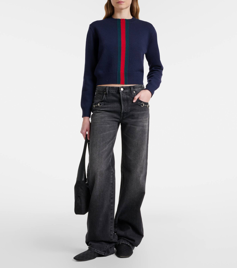 GUCCI Horsebit wide-leg jeans outlook