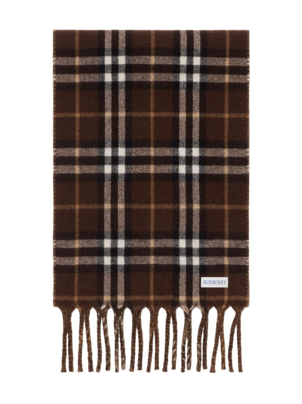 knight-detail checked scarf - 2
