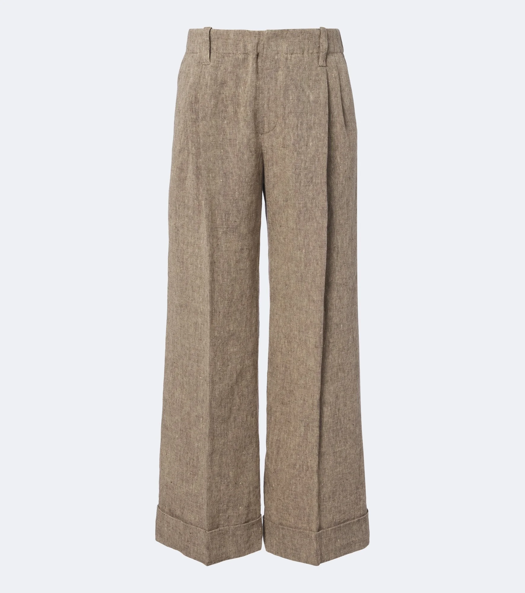 Monili linen wide-leg pants - 1
