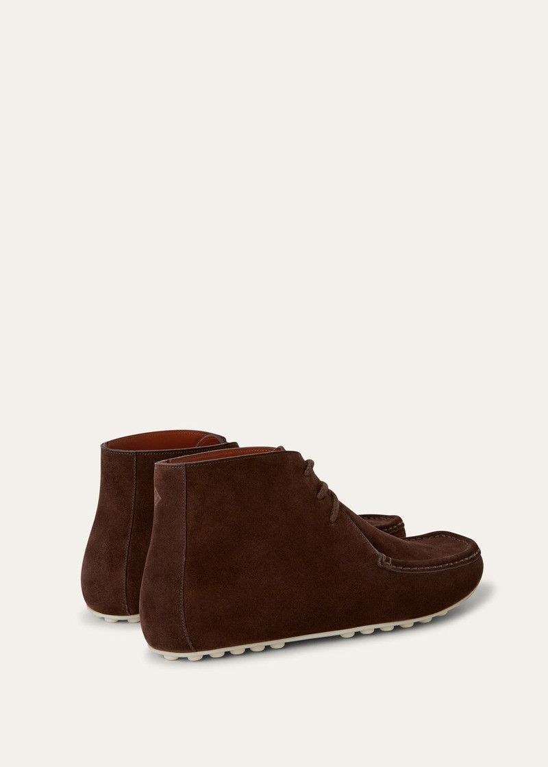 Dot Sole Lace Up Walk Boots 4