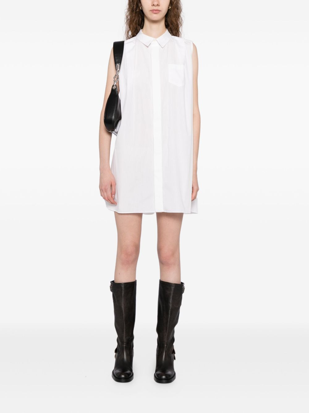 classic collar shirt dress - 6