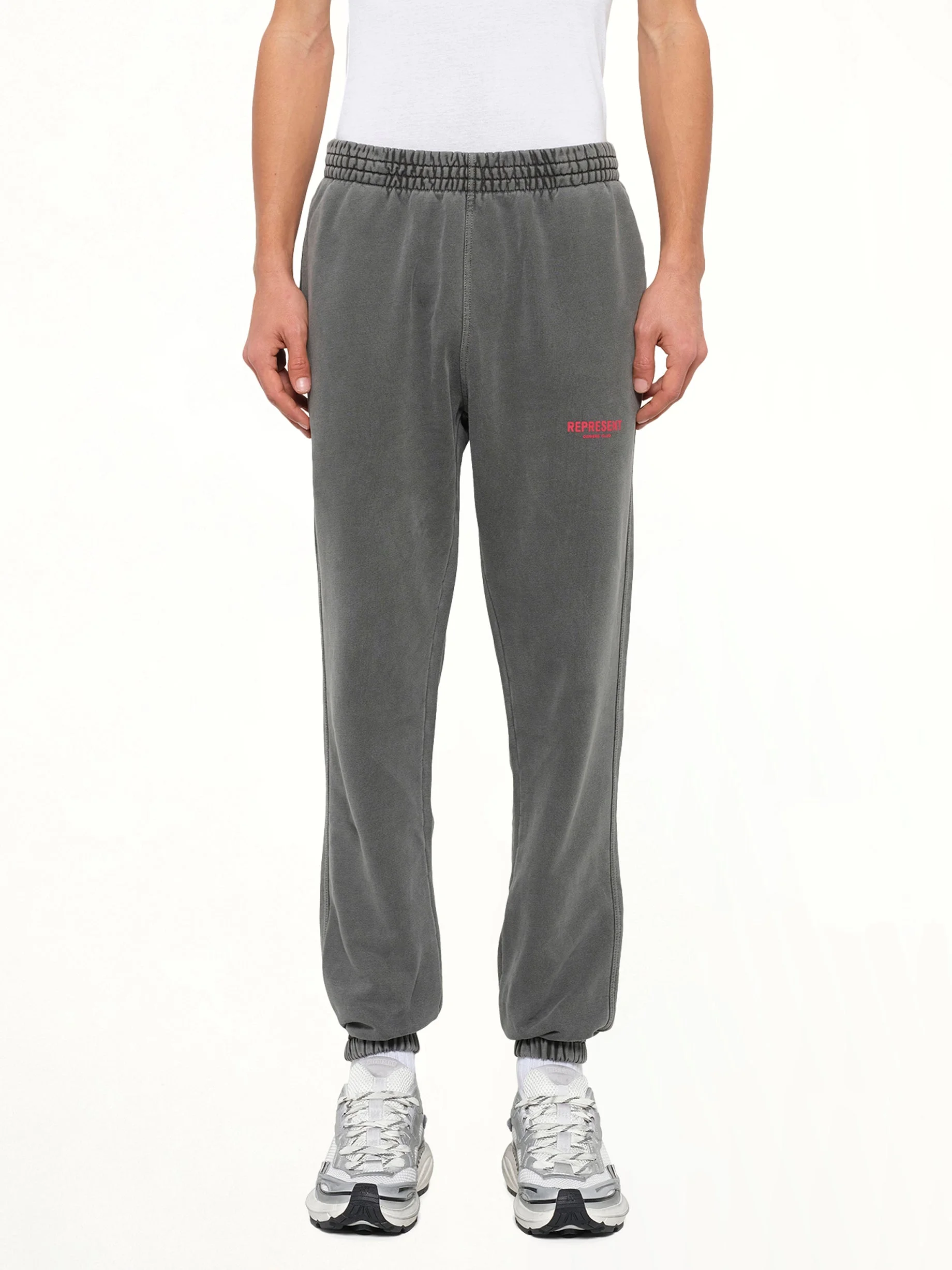 Represent Owners Club Sweatpants in Washed Black - 1