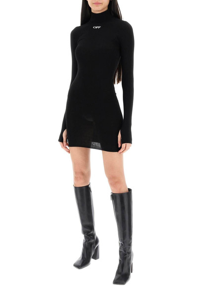 Off-White Knitted mini dress with OFF logo Off-white outlook