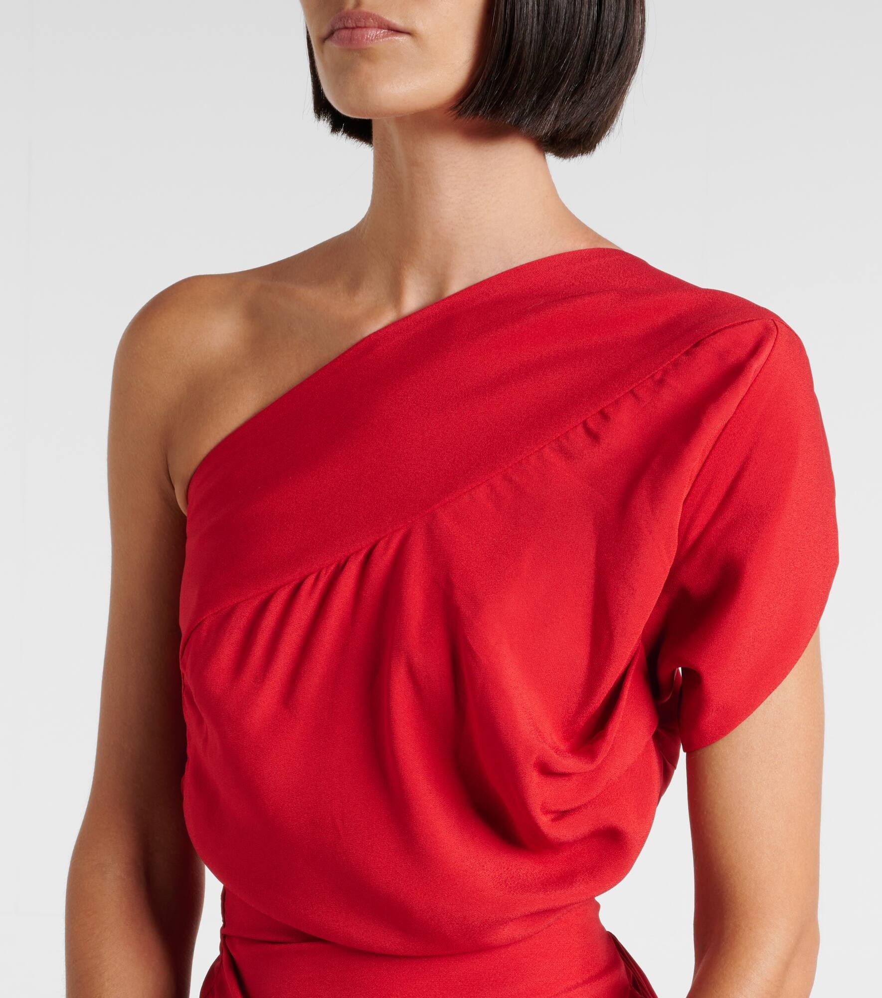 Andalouse one-shoulder midi dress - 4