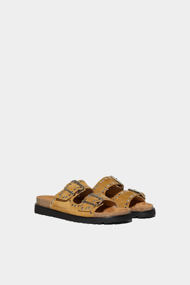 GOTHIC GRUNGE FLAT SANDALS - 3