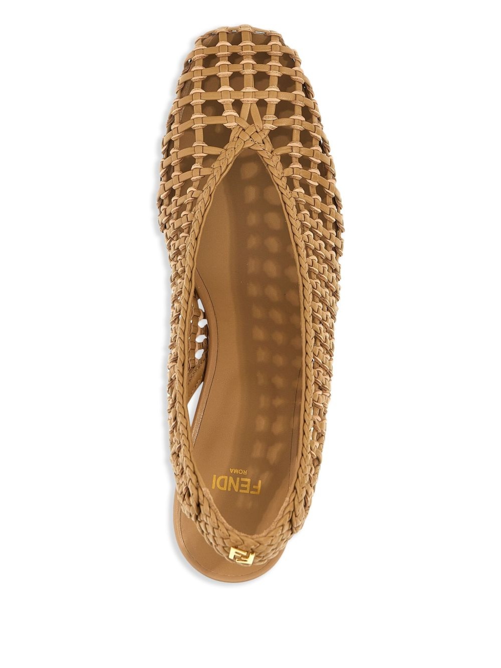 46mm woven slingback pumps - 4