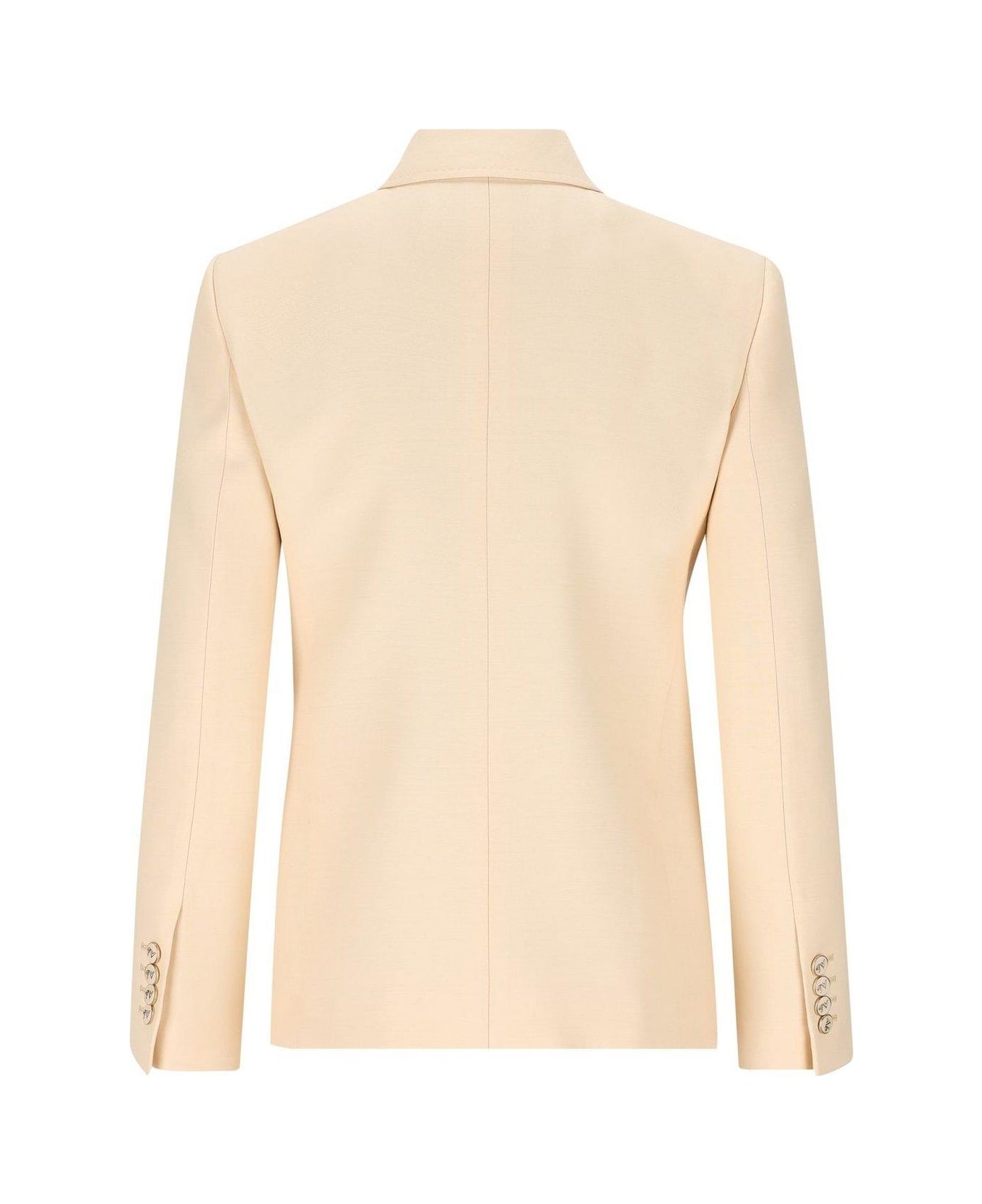 Cream Wool Blend Blazer - 2
