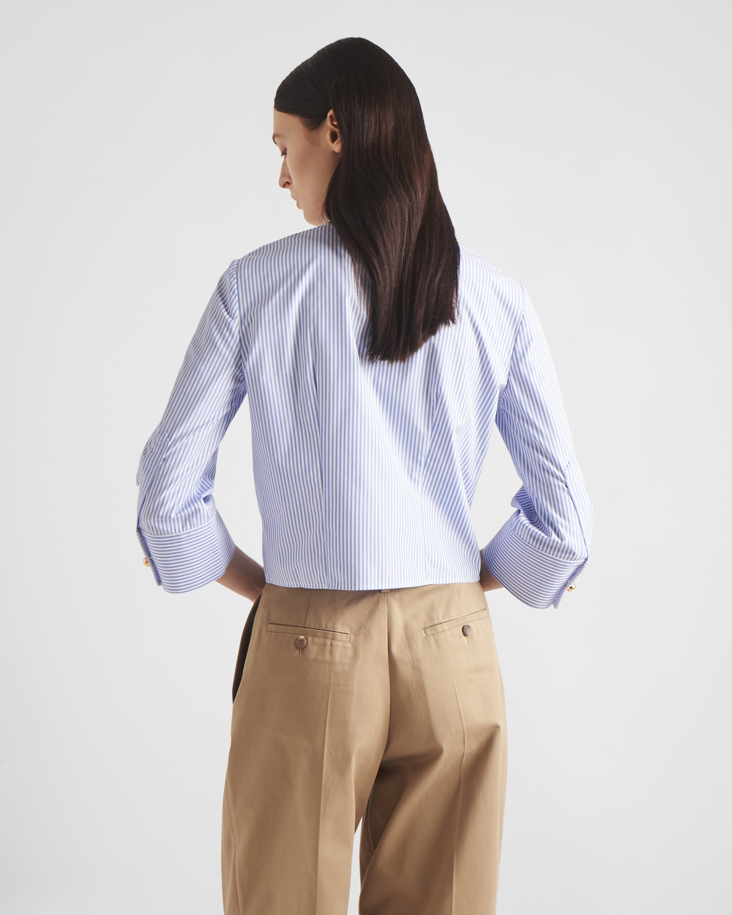 Embroidered striped shirt - 5