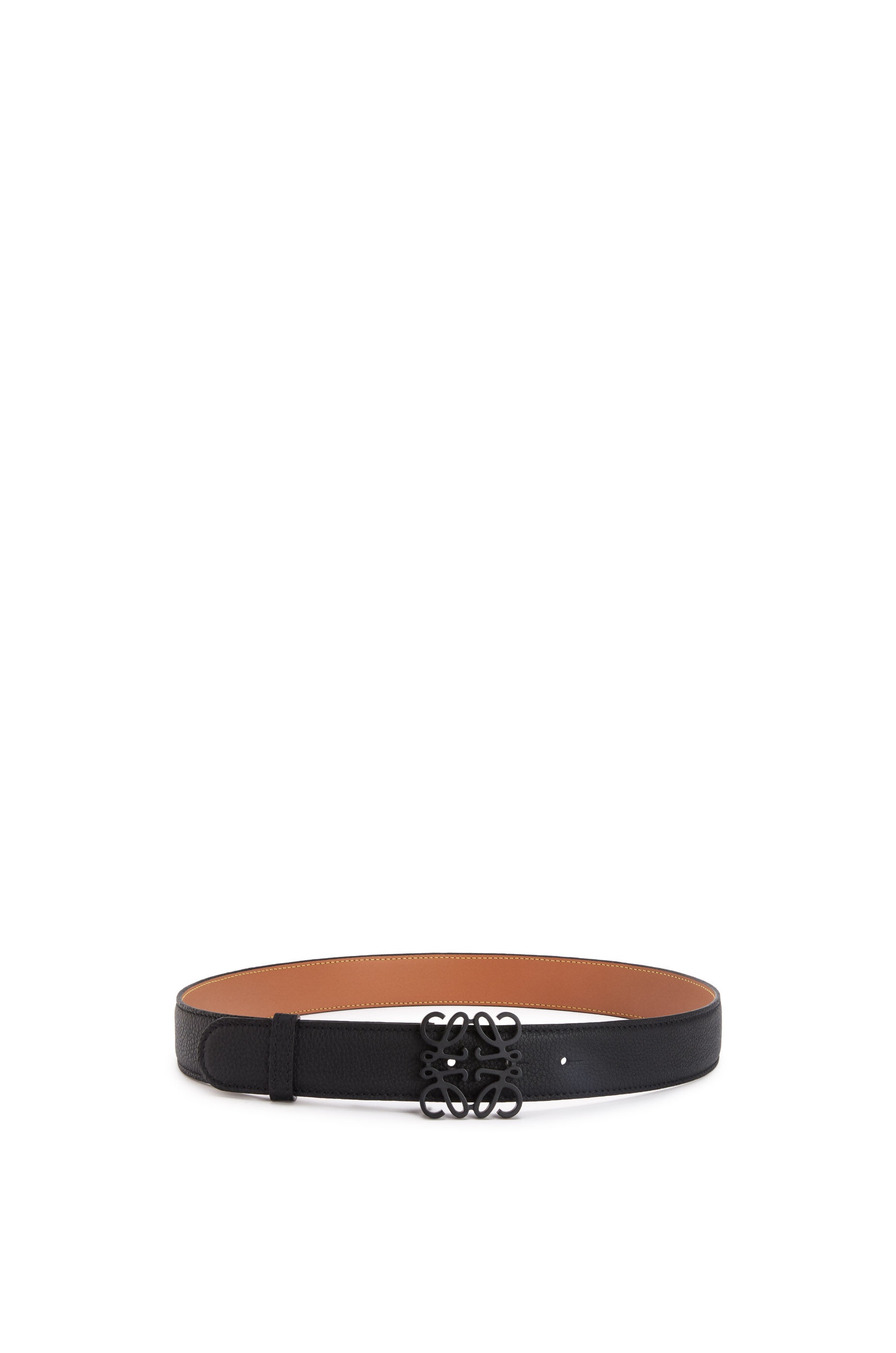 Anagram belt in grained calfskin - 1