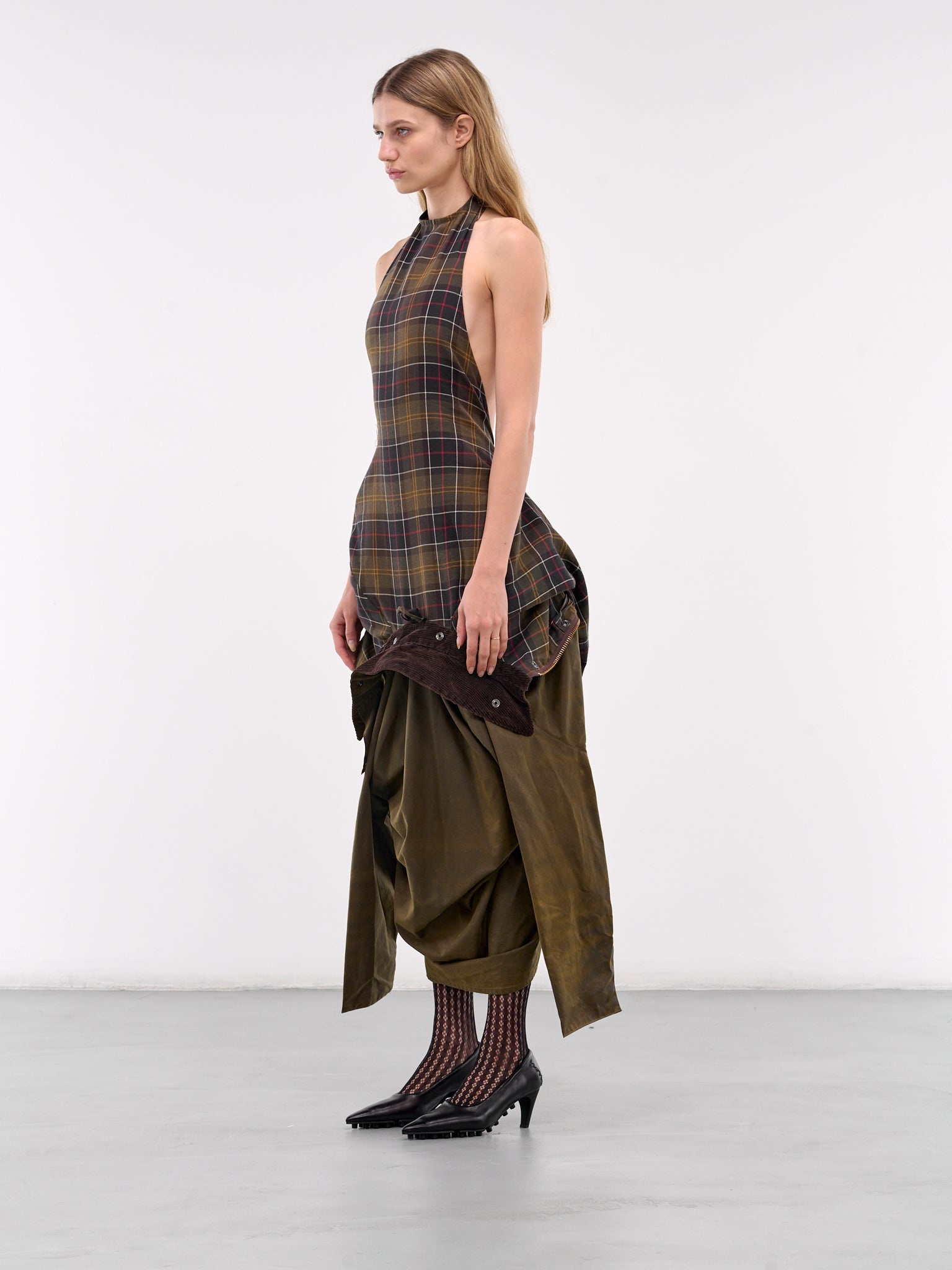 Inside-Out Waxed Jacket Dress - 2