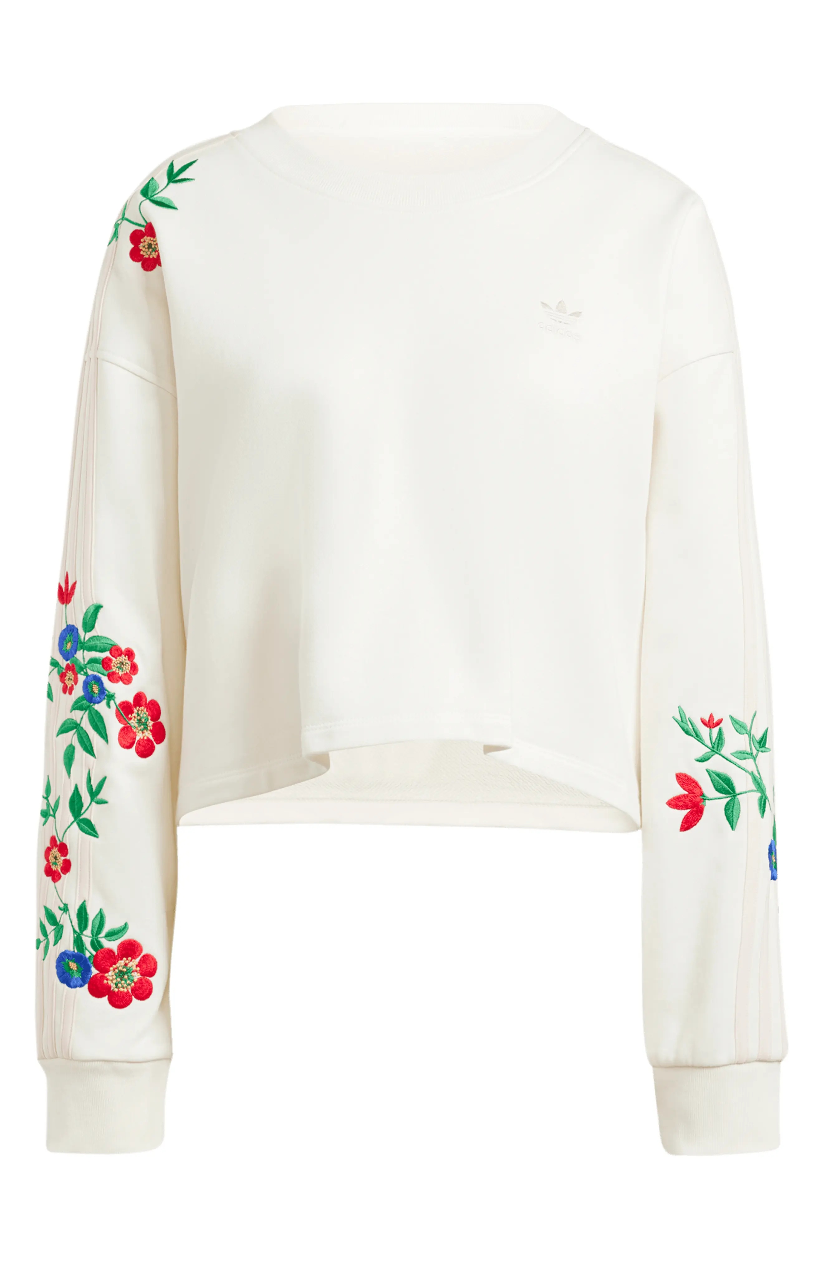 Floral Embroidered Sweatshirt - 4