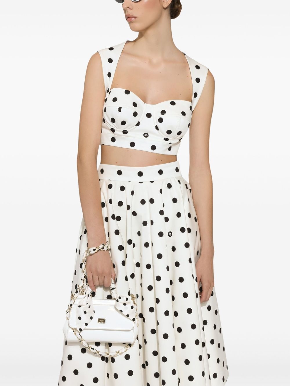 polka-dot corset top - 5