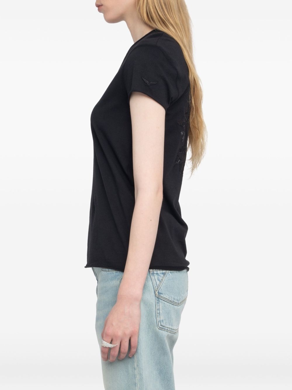 v-neck logo t-shirt - 5