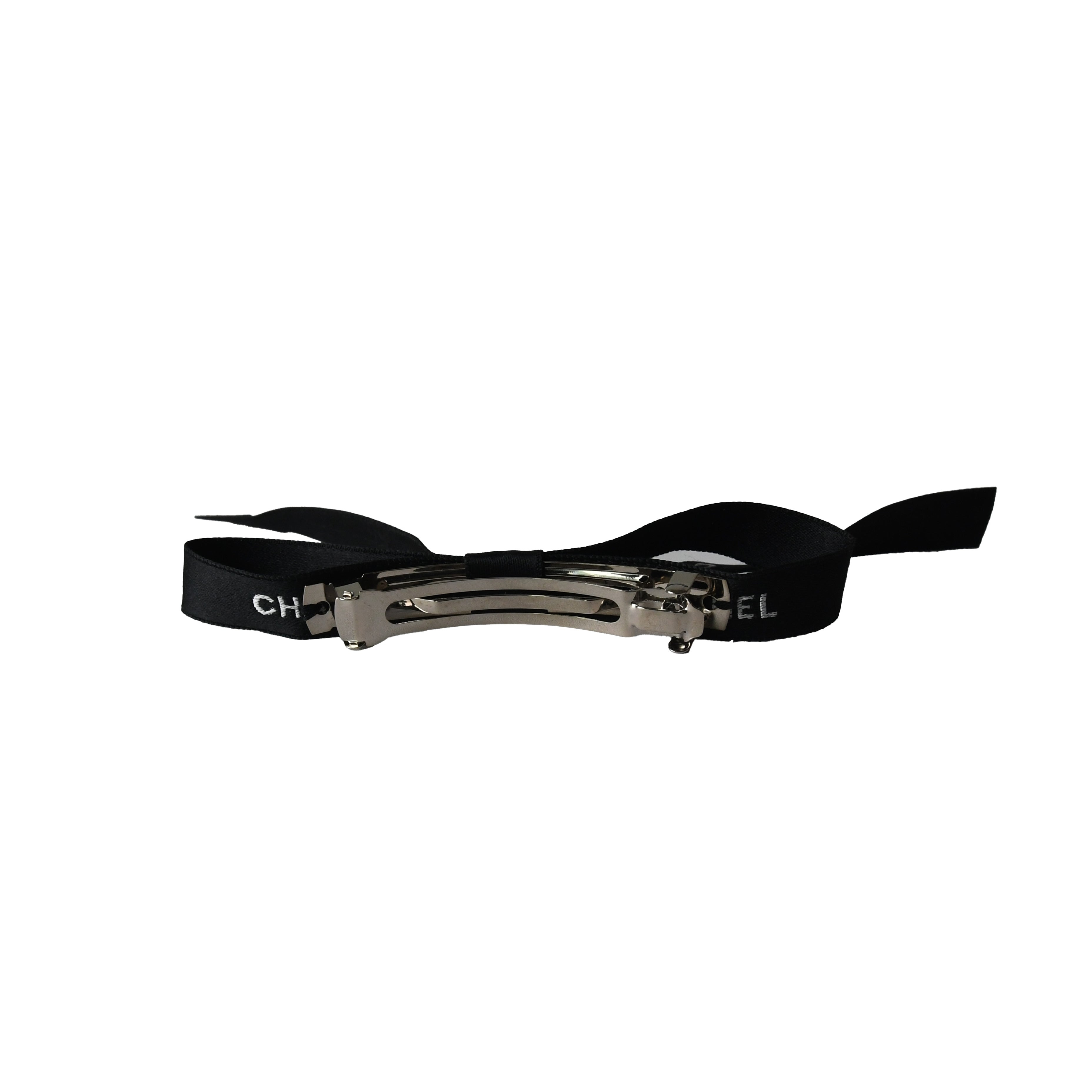 Chanel Logo Hair Barrette Black - 2