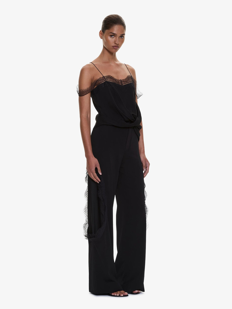 Miro Split Lace Draped Cami 3