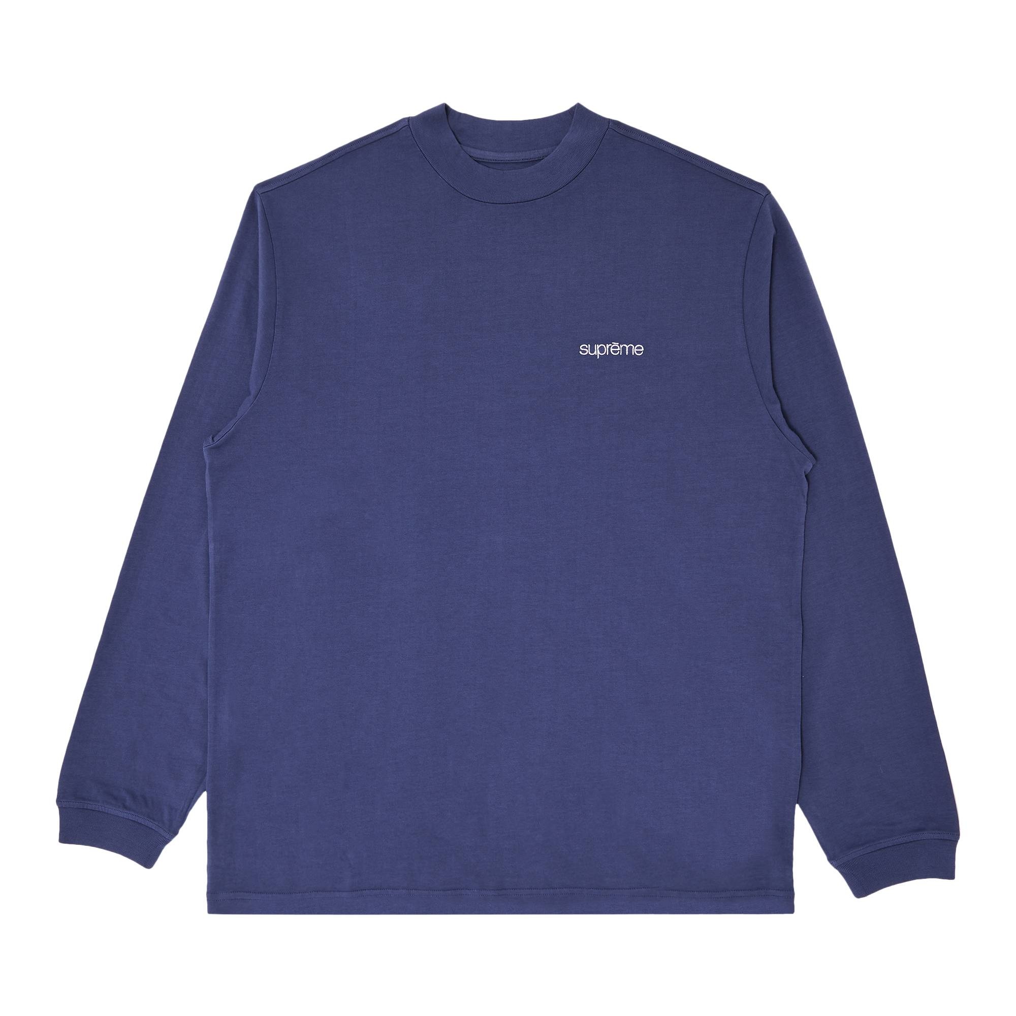 Supreme Mock Neck L／S Top Navy S Supreme Supreme Mock Neck Long-Sleeve Top 'Navy' | REVERSIBLE