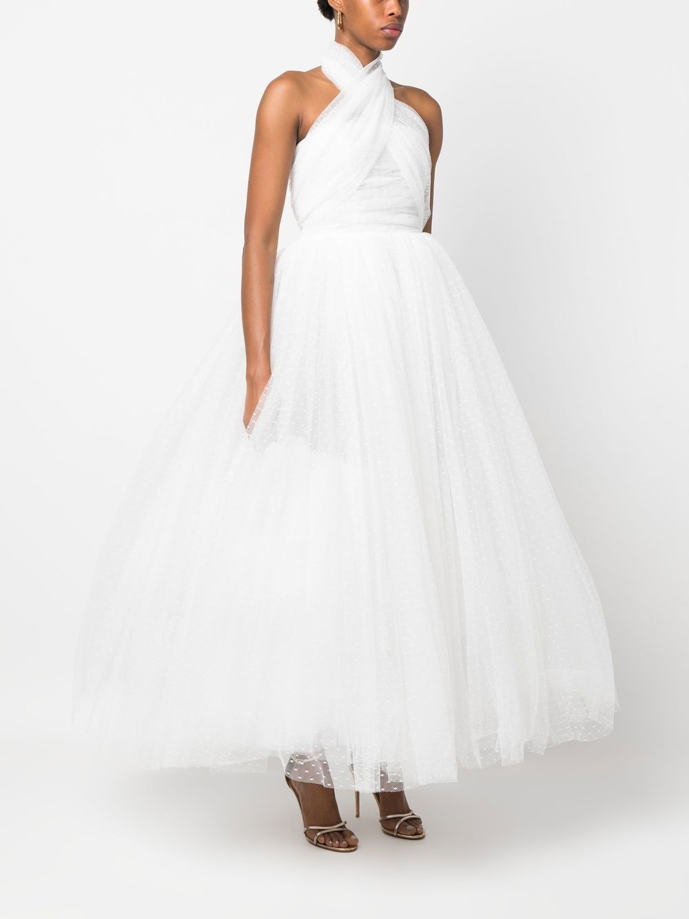 halterneck tulle dress - 3