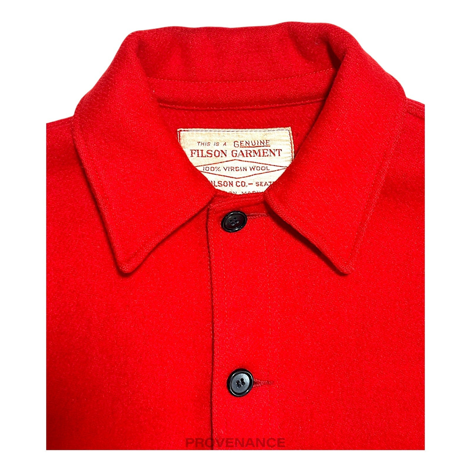 Filson Mackinaw Wool Cruiser Jacket - Scarlet Red 38 S - 6