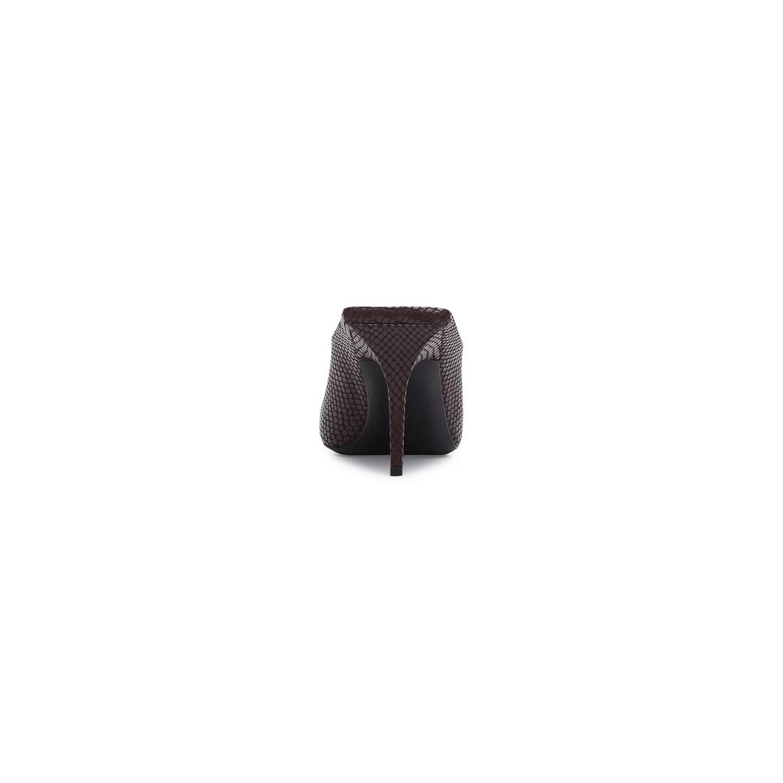 Women's Square Knife Bb 80mm Mule  in Burgundy - 4