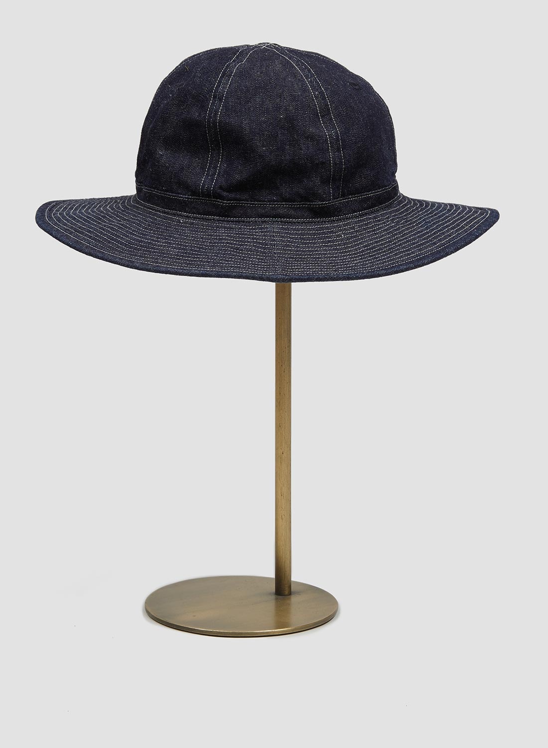 Deck Hat In Indigo Denim - 1