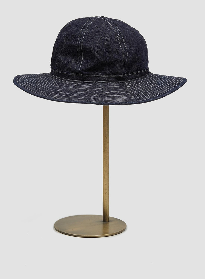 Deck Hat In Indigo Denim 1