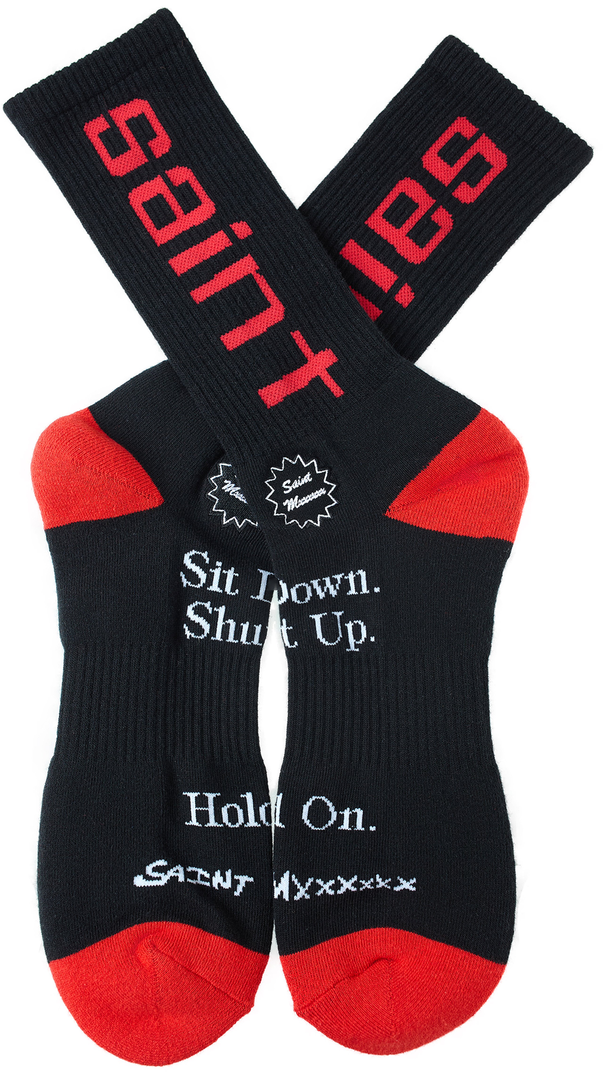 BLACK LOGO SOCKS - 2