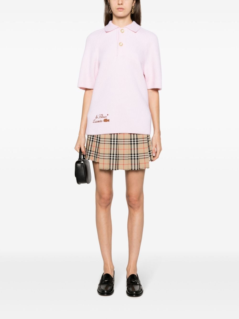 x le FLEUR wool polo shirt - 3