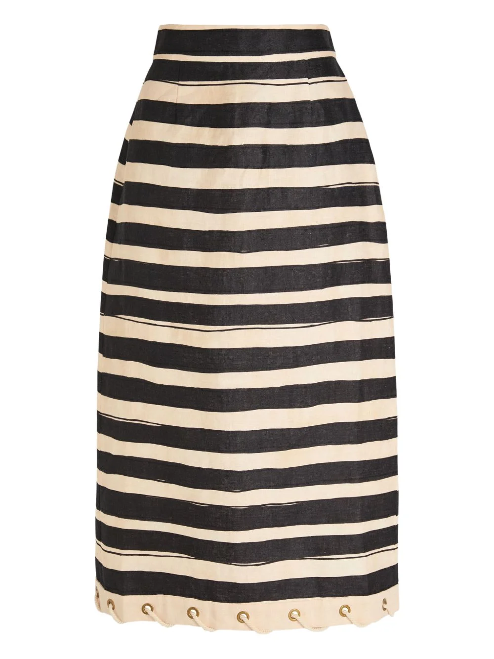Rebellion striped midi skirt - 1
