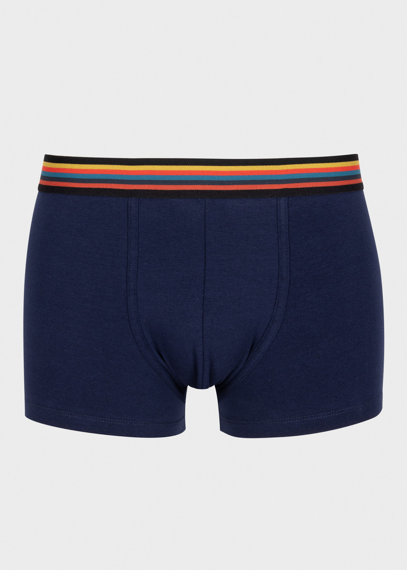 블루 혼합 낮은 상승 'Artist Stripe' Boxer Briefs 3 팩 4
