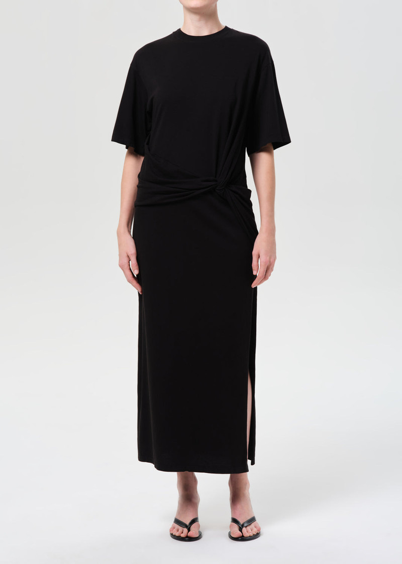 AGOLDE ZANNA MAXI DRESS IN BLACK outlook