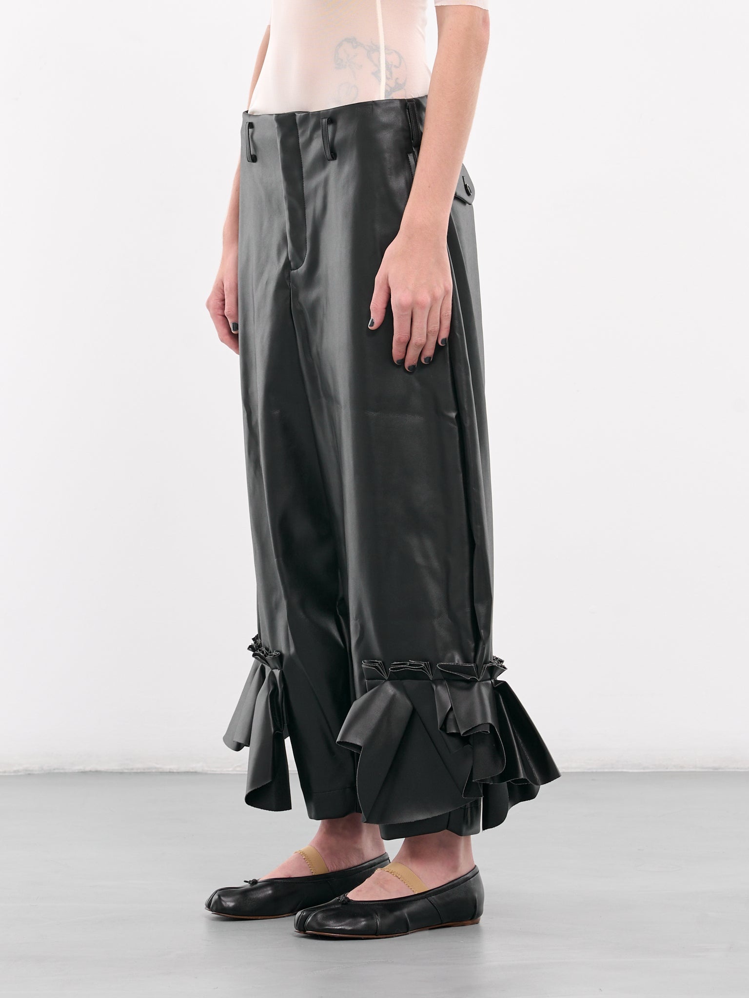 Draped Appliqué Trousers - 2