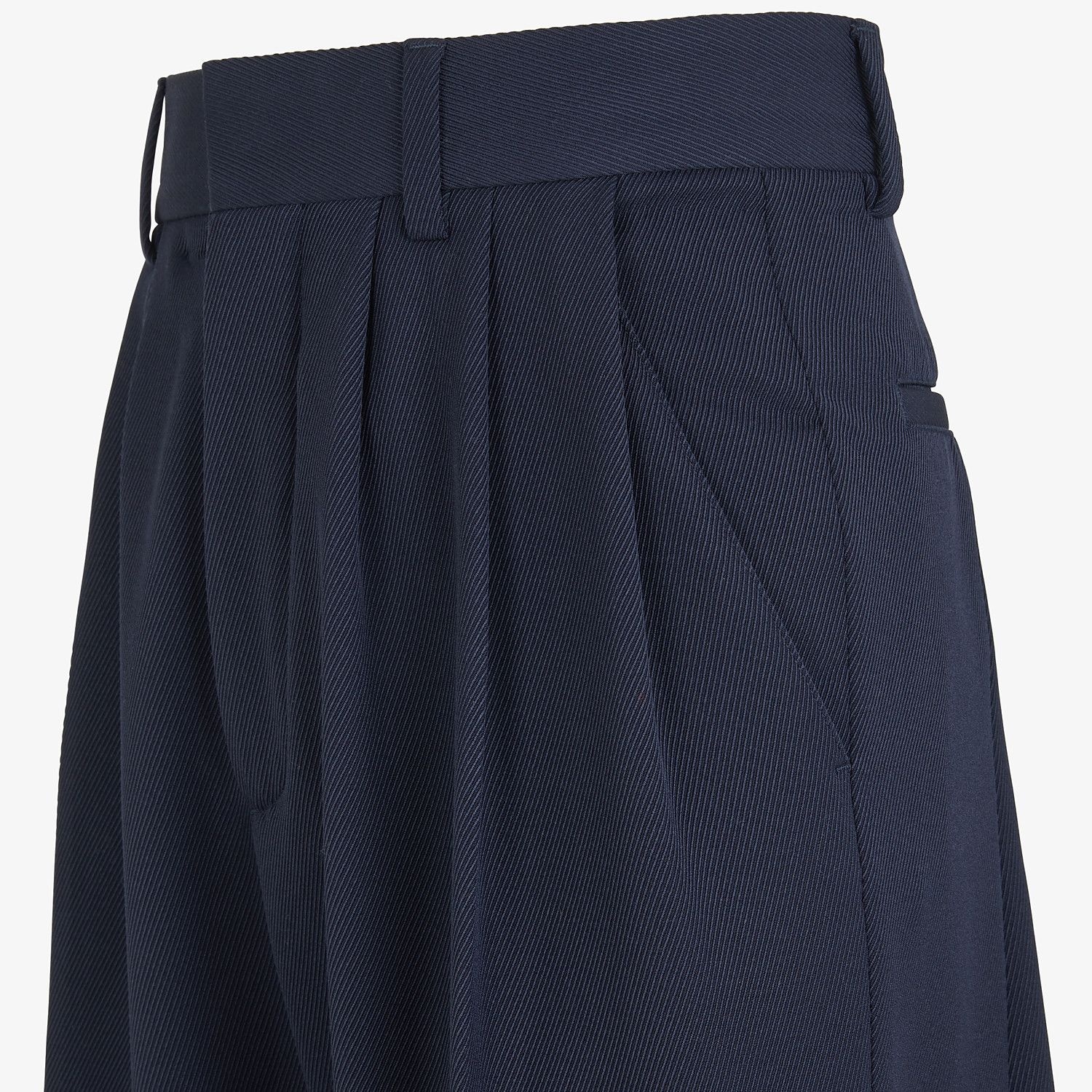 Blue wool pant skirt - 3