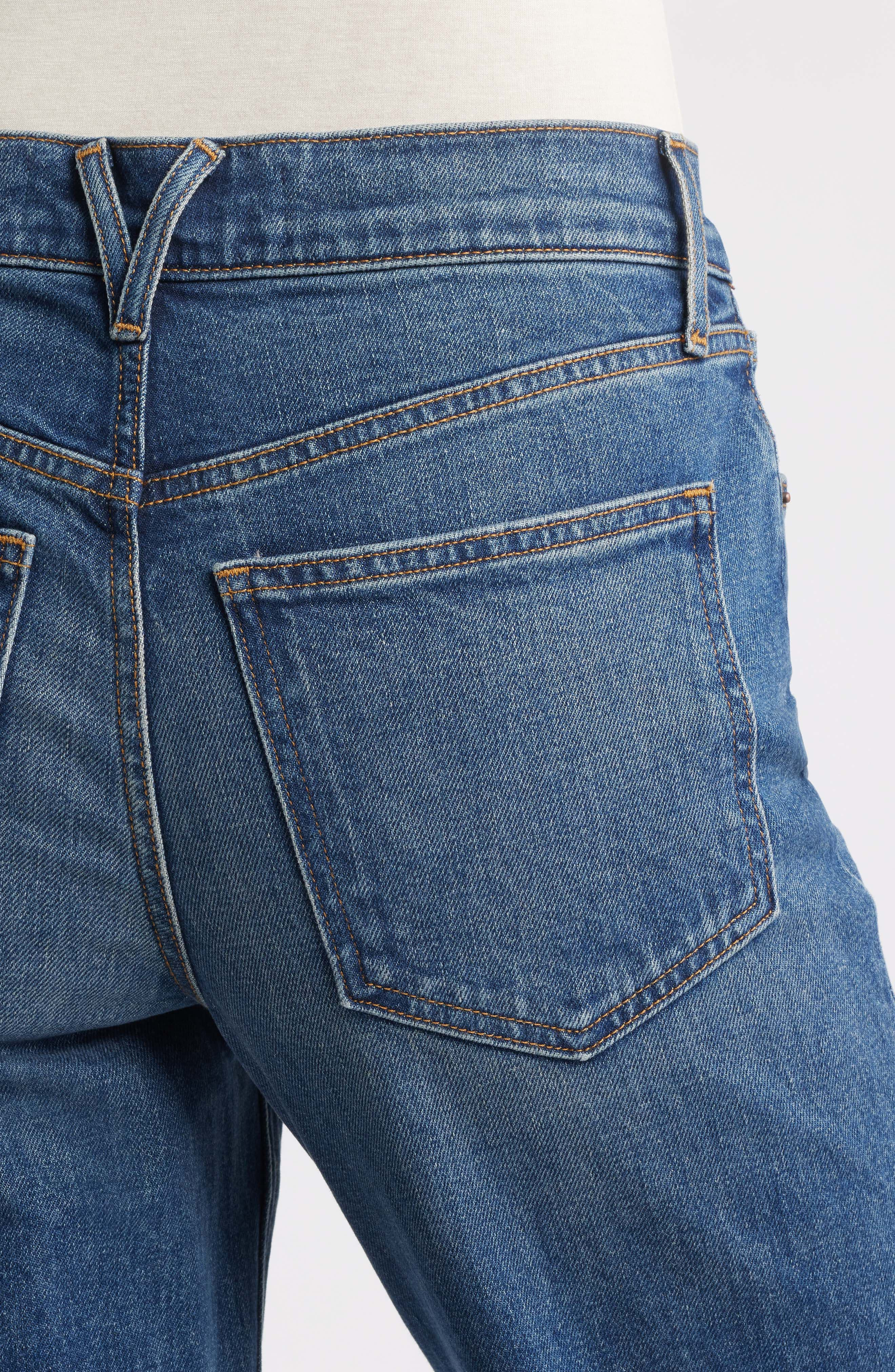 Veronica Beard Leah Straight Leg Jeans in Equinox Blue at Nordstrom - 4