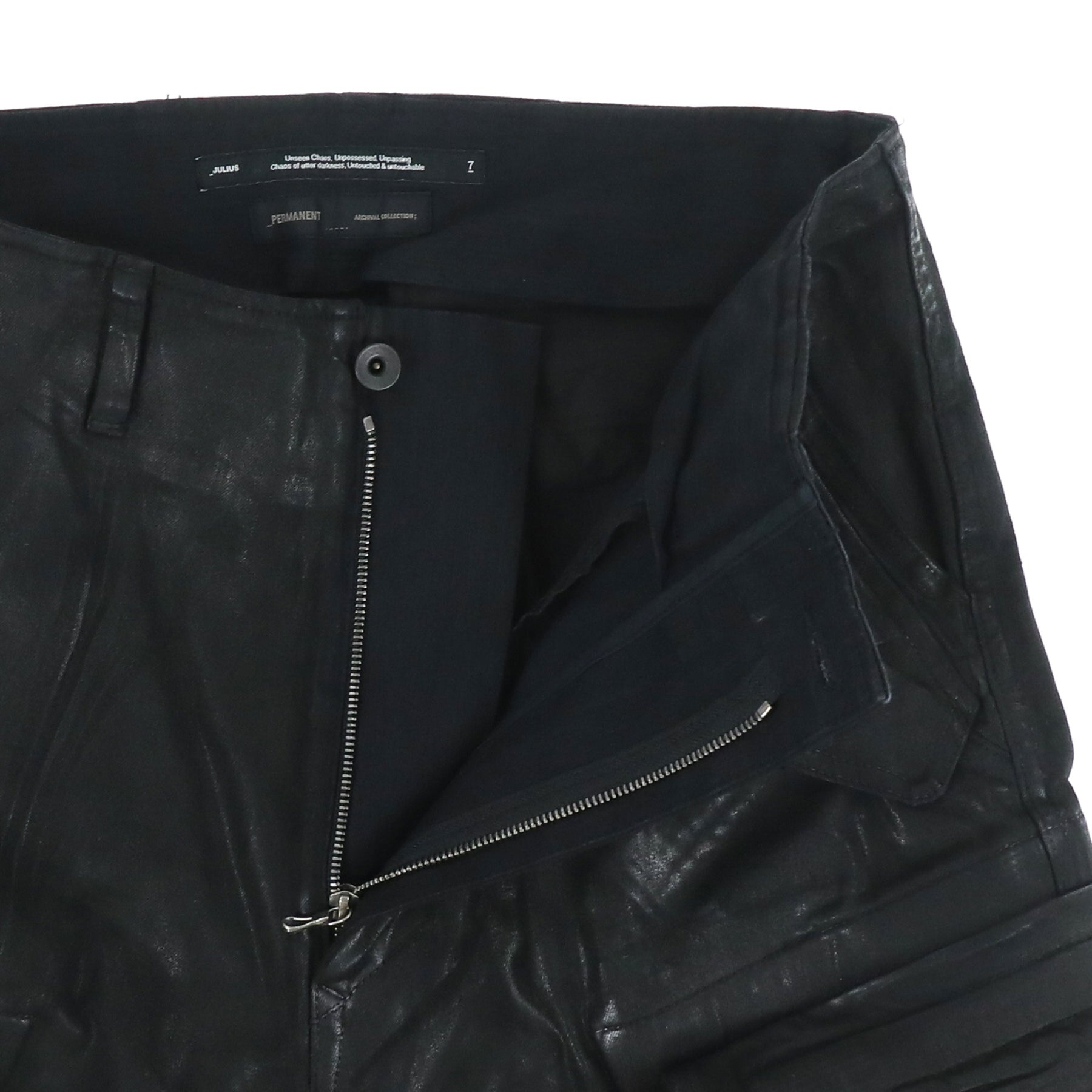 GASMASK DENIM CARGO SHORTS / BLK - 3