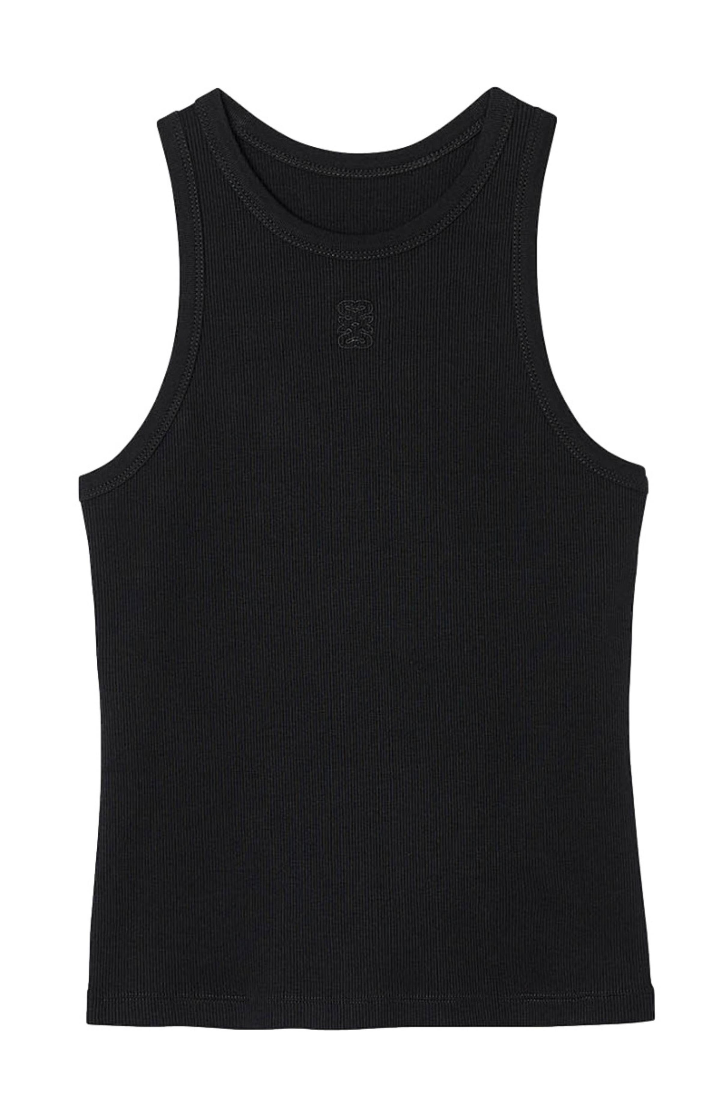SANDRO Embroidered vest top in Black at Nordstrom - 7