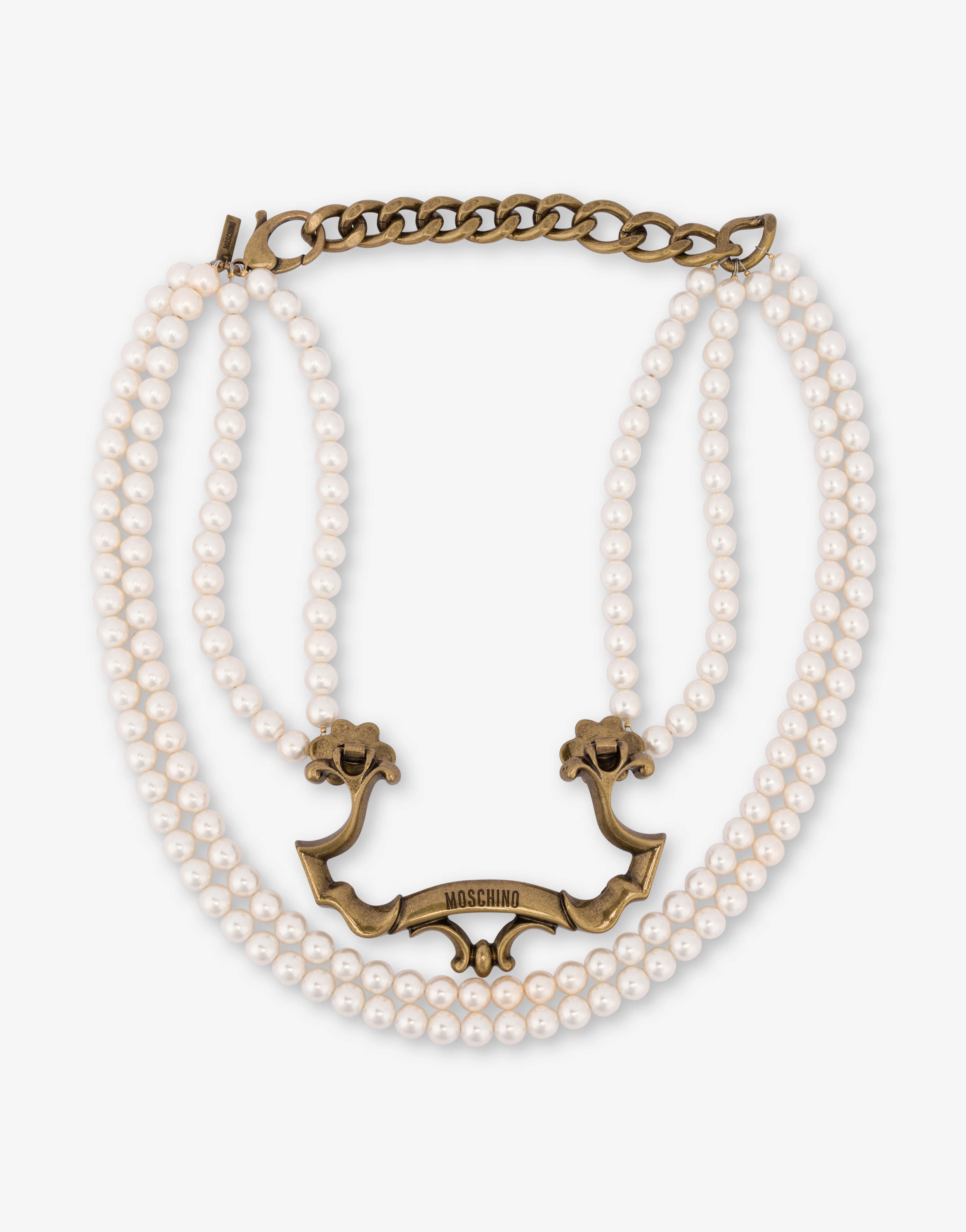 BAROQUE DETAIL PEARL NECKLACE - 1