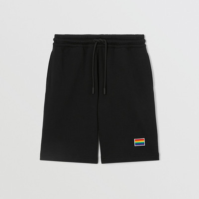 Burberry Rainbow Appliqué Cotton Drawcord Shorts – Unisex outlook