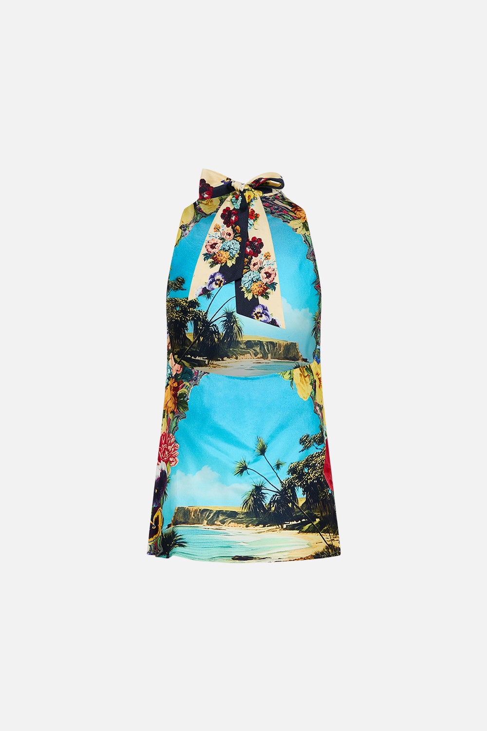 COWL NECK HALTER TOP - 7