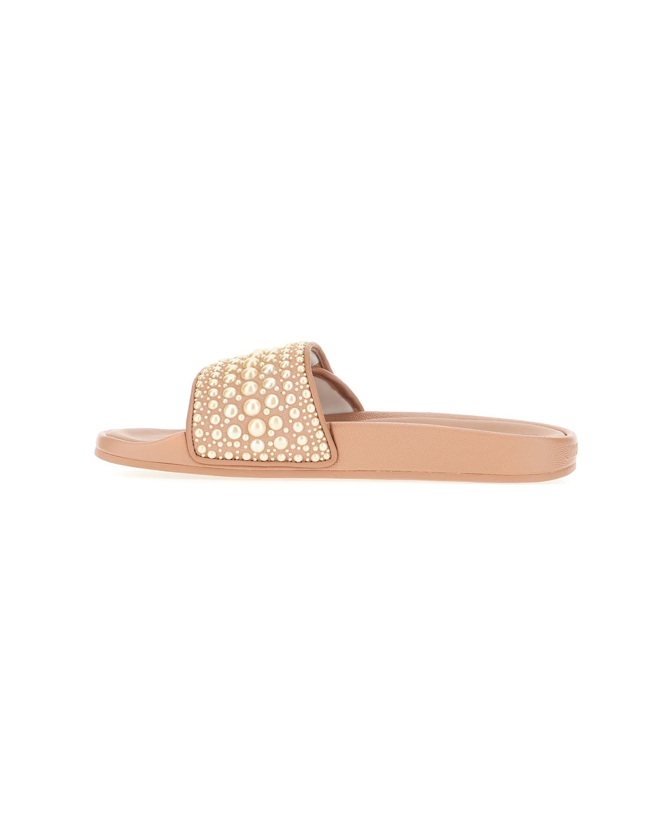 Biscuit Canvas And Leather Fitz/f Slippers - 3