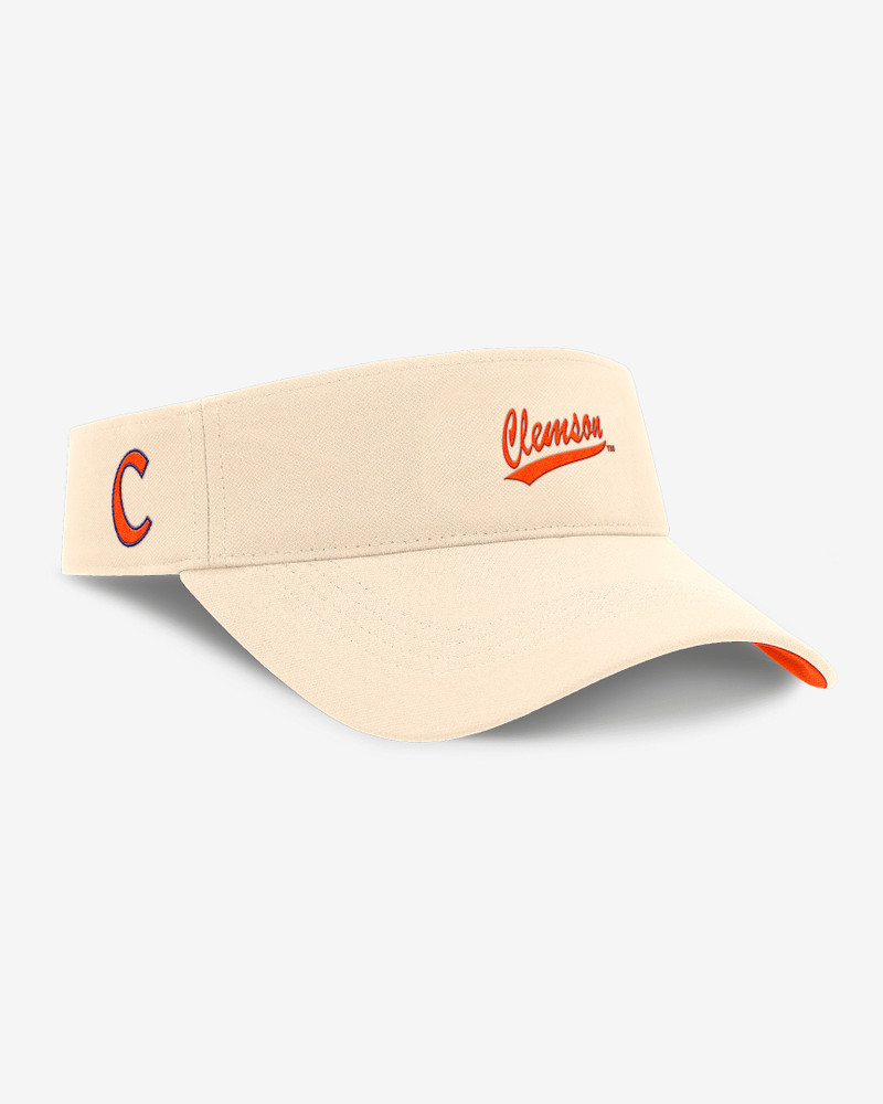 Nike Clemson Tigers Primetime Ace Men's Nike Dri-FIT College Adjustable Visor outlook