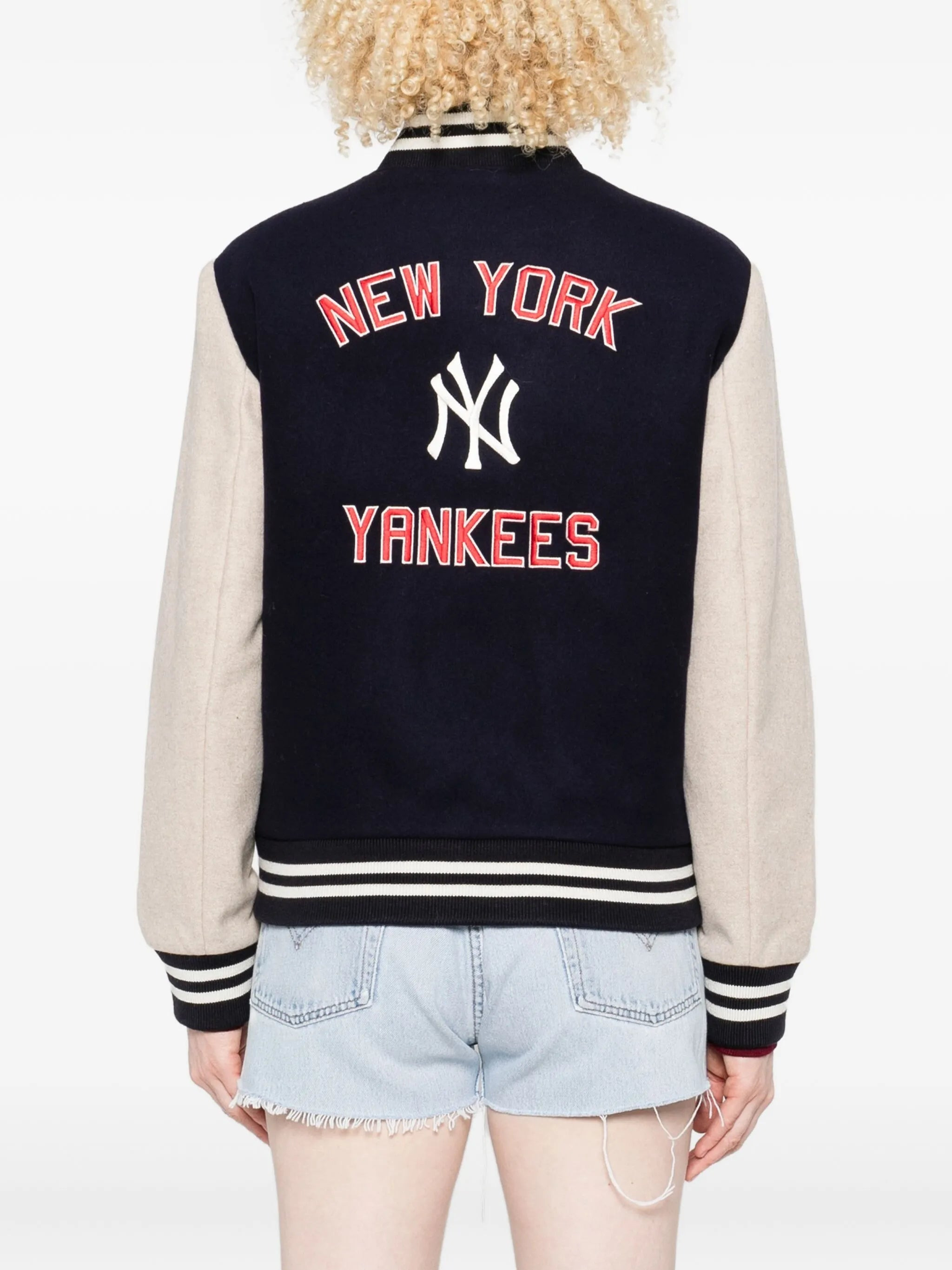 Sporty & Rich Embroidered-logo Bomber Jacket - 4
