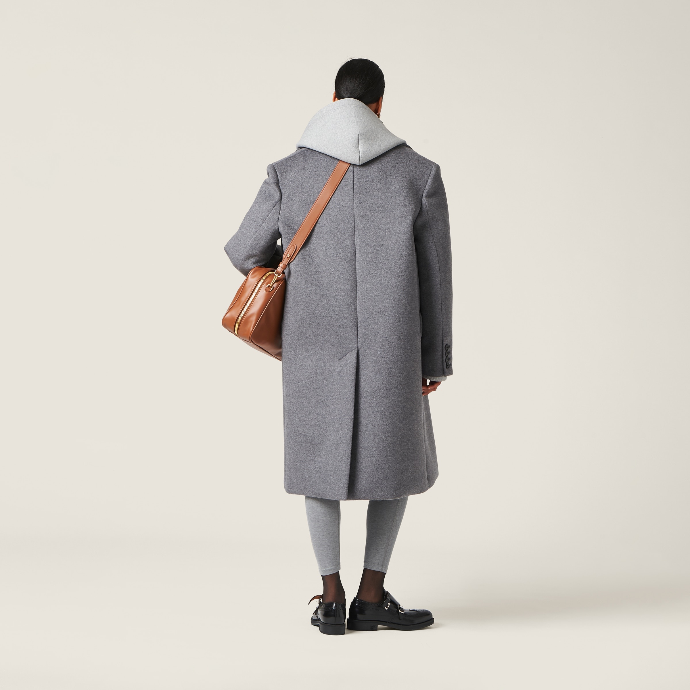 Single-breasted velour coat - 3