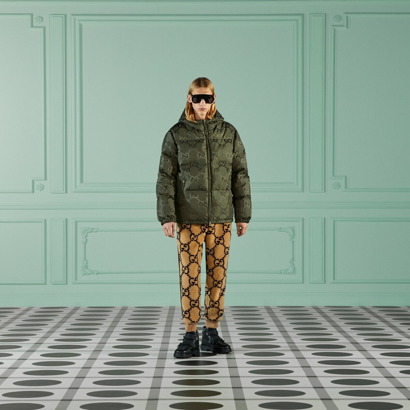 GUCCI Jumbo GG canvas down jacket outlook